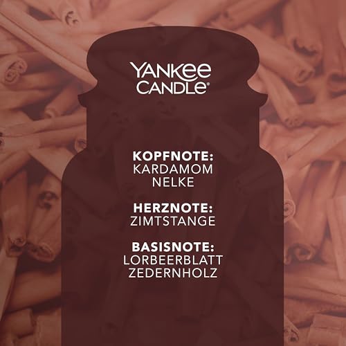 Yankee Candle Duftkerze im Glas (groß) | Cinnamon Stick | Kerze mit langer Brenndauer bis zu 150 Stunden | Perfekte Geschenke für Frauen – Bild 4