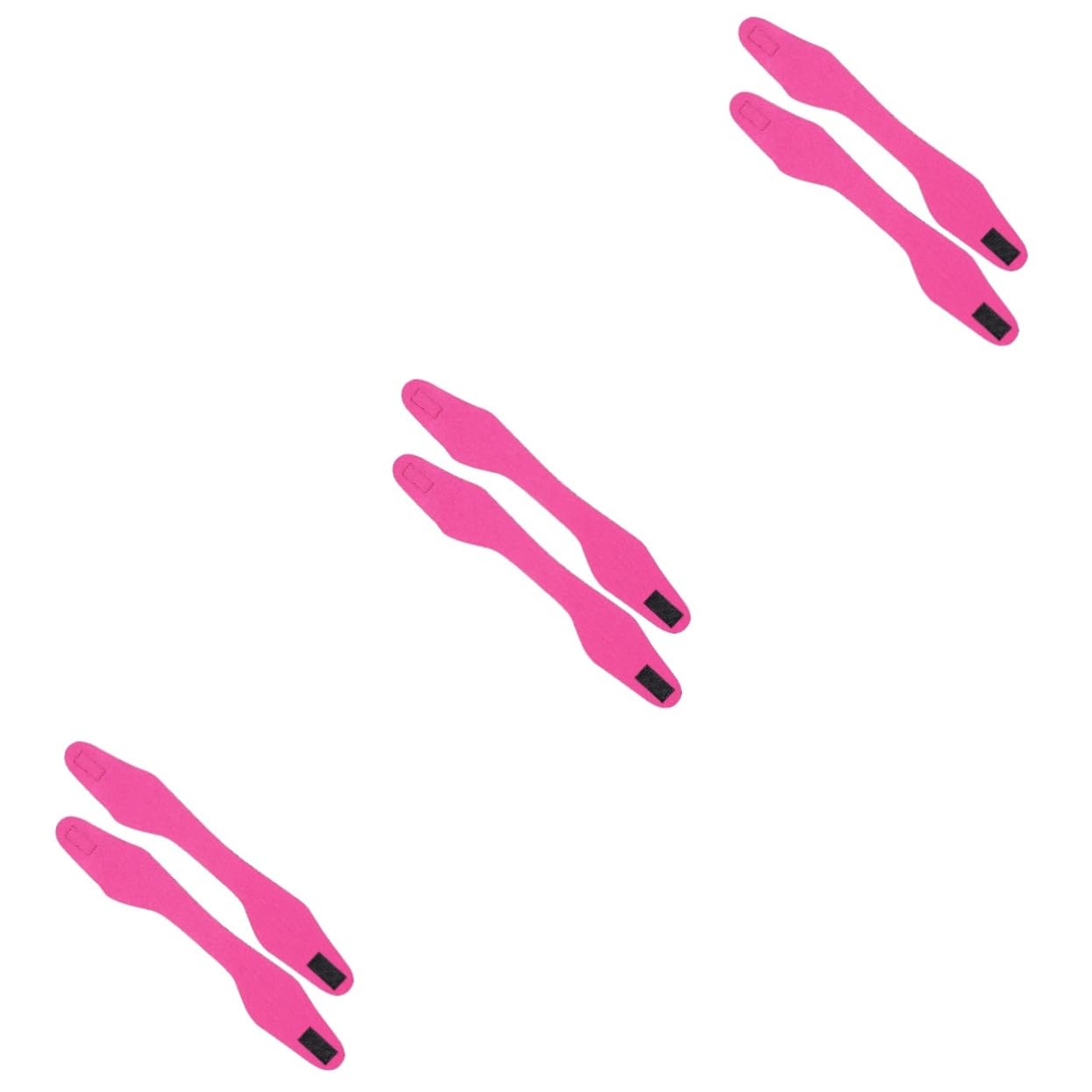 BESPORTBLE 3sets Men's Swimming Goggles Ear Patches Water Activity Ear Protection Headband 2pcs*3