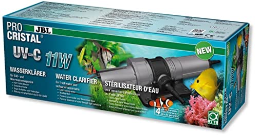 JBL Wasserklärer zur schnellen Beseitigung von Trübungen in Aquarien; ProCristal UV-C 11W; 60366