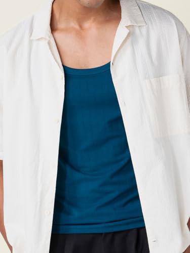 Image of DAMENSCH Anti-Bacterial Anti Odour Soft Pinstripe Cotton Vest