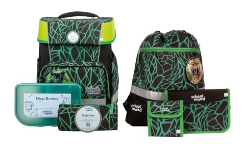 School Mood Schulranzenset 7-TLG. Champion Linus Panther