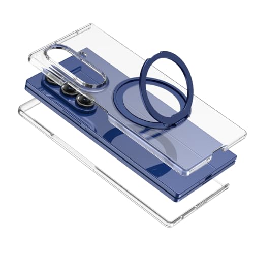 Coque Z Fold 7 transparente avec béquille pour visionnage mains libres - 2