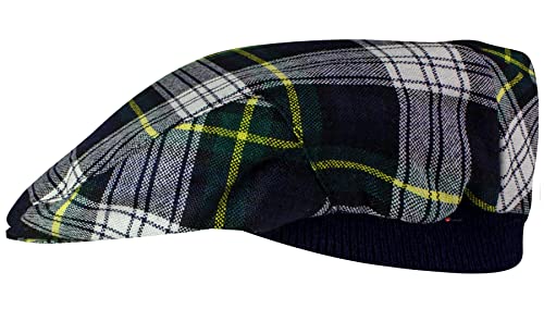 Casquette plate motif tartan style écossais pour balades et plein air