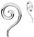 Earrings Rings 316L Surgical Steel Swirl Twist Tapers - Sold as a pair 4G
