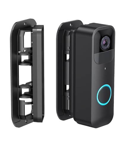 Blink Video Doorbell Angle Mount Adjustable 30 to 145 Corner Wedge Bracket for All-New Blink Doorbell Camera (1st & 2nd Gen) Anti-Theft Swivel Mounting Kit with Wide Viewing Range Black
