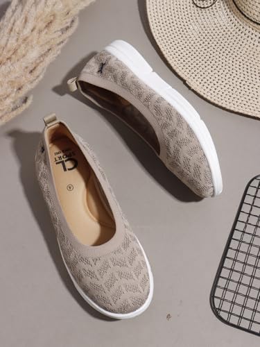 Image of Carlton London Women's Breathable Lightweight Everyday Patterned Ballet Flat