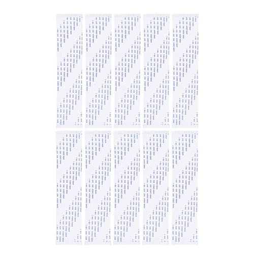 YZELCMT 10Pcs 1mm Pitch 30Pin 150mm FFC Flexible Flat Cable Type A(Same Connector Direction Ultra-Thin for Printer LCD TV Laptop DVD Player 3D Printer DIY Electronics