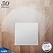 Claev 50 Anti Static Inner Record Sleeves for Vinyl LP Records - 12 inch, Square, Translucent - Album Record Protective Plastic Covers for Storage