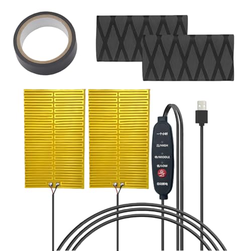 jupsjuice Puños para manillar de moto | Funda térmica para manillar de moto, funda térmica eléctrica para invierno, coche, ATV, scooter, bicicleta de montaña