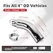Exhaust Tip, 4 Inch Diesel Exhaust Tip Elbow Tip with clamps, 4 to 6 Inch Exhaust Chrome Exhaust Tips Elbow– Polished Diesel Exhaust Tip for Pickup Truck, Car, Truck
