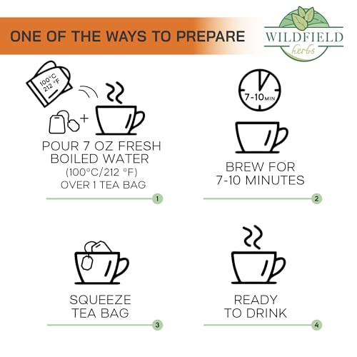 Image of 100 Bags Calendula Tea Dried Calendula Flowers Herb Tea (Calendula Officinalis) - 100 Count 1.5 g Bags Kalendula