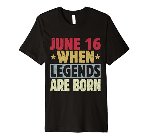 2024 16th Of June Birthday - June 16 Birthday Premium T-Shirt