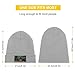 Winter Beanie Hats for Men Women,Birds and Flowers Sketch Printed Warm Knitted Beanies Hat,Acrylic Skull Cuffed Caps Light Gray-Birds and Flowers Sketch