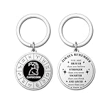 Hewonnn Capricorn Gifts for Women & Men - Inspirational Capricorn Zodiac Sign Keychain - Christmas, Birthday Gifts for Capricorns
