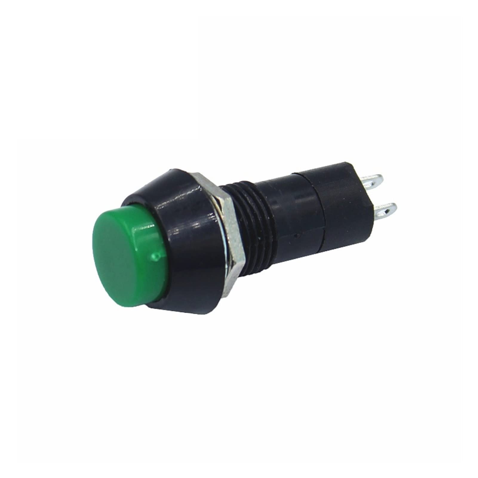 JFQOWCMP Micro Switch 100pcs PBS-11A 12mm self-Locking Plastic Push Button Switch Latching Switchs 1A 250V AC 2PIN PBS-11B(3,Momentary)