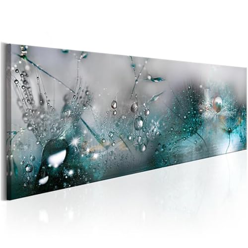 Peinture Diamant Pissenlit 5D pour s'évader : Kit Broderie Diamant Grand Format Vert et Zen