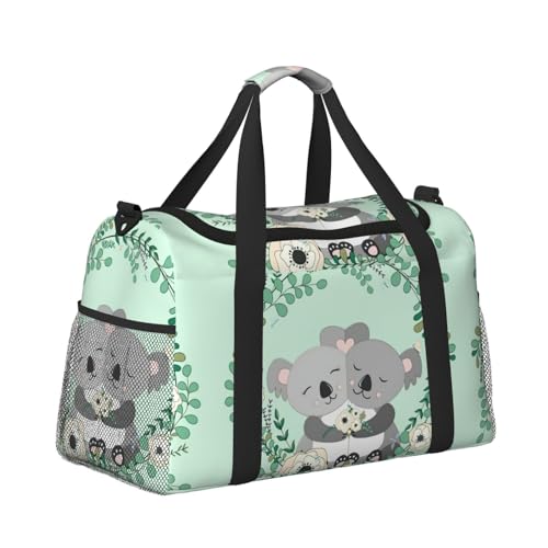 Sac de week-end koala noir taille unique parfait comme bagage cabine et voyage