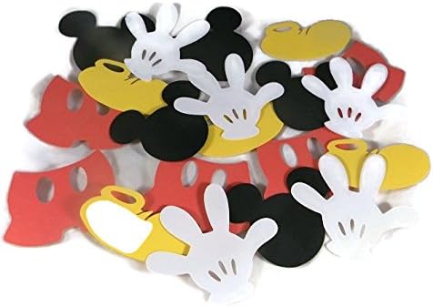 Juego de troqueles de zapatos, manos, cabezas y pantalones de ratón de dibujos animados, 3 pulgadas, 20 piezas