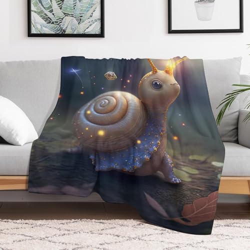 Manta de caracol de franela 130x150 cm suave para sofá 3