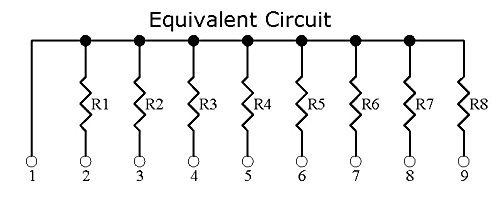 Electronics-Salon Thick Film Network Resistor Assortment Kit, Array Resistor, Bussed Type, 1/8W, Sip-5 And Sip-9 470 1K 4.7K 10K 47K Ohm. #TOP6