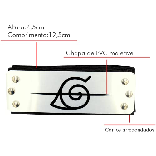 Kit Itachi c/Manto Akatsuki Infantil + 11 Itens Cosplay Tamanho:M