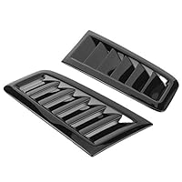 Panv Universal-Motorhaubenentlüftung, Kohlefaser-Motorhaube, Auto-Frontentlüftung, Motorhaubenentlüftung für RS-Stil (Glänzend schwarz)