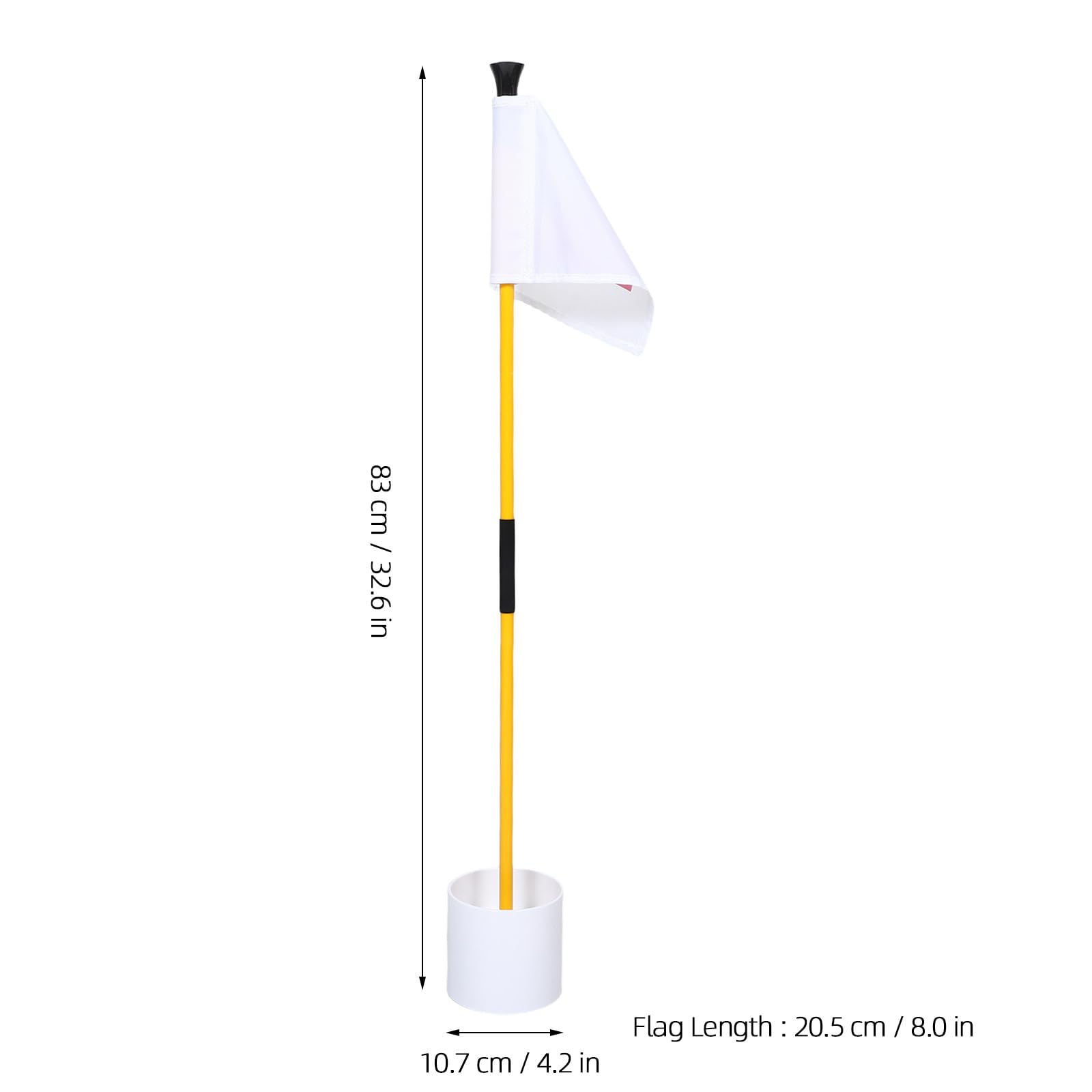 ibasenice Mini banderas de golf con hoyo para putt - 2,72 pies, color