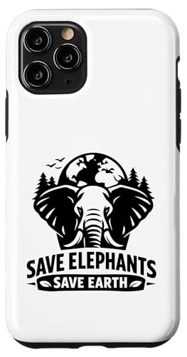 Save Elephants Save Earth Wild Animal Lover Nature Forest �X�}�z�P�[�X iPhone 11 Pro �p