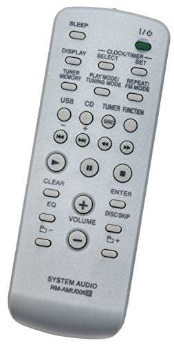 ALLIMITY RM-AMU006 Remote Control Replacement for Sony Audio System MHC-GT111 MHC-GT22 MHC-GT222BP MHC-GT444 LBT-ZT4 MHC-EC69 MHC-EC99 MHC-GT111BP MHC-GT222 MHC-GT44 MHC-GT444BP