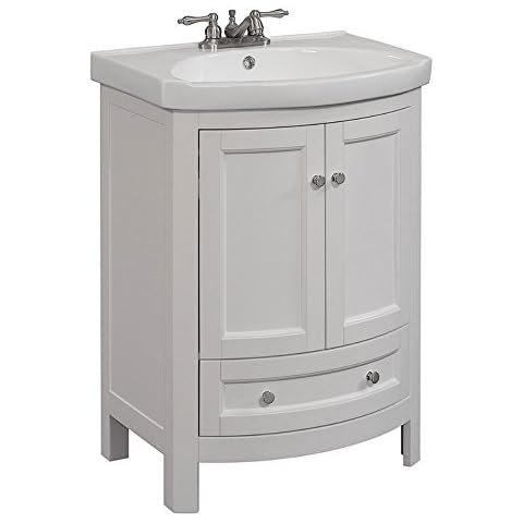 RunFine RFVA0069W Vanity, White Finish, 19 x 24.6 x 34" Cover