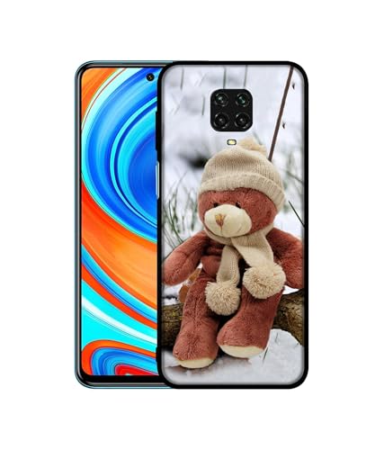 Image of Woolen Bear Design Premium 2D Printed Metal Back Case Cover for Mi Redmi Note 9 Pro /Note 9 Pro Max /Poco M2 Pro