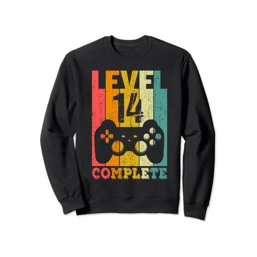 14 Años Cumpleaños Niño Niña Chico Chica Regalo Level 14 Sudadera