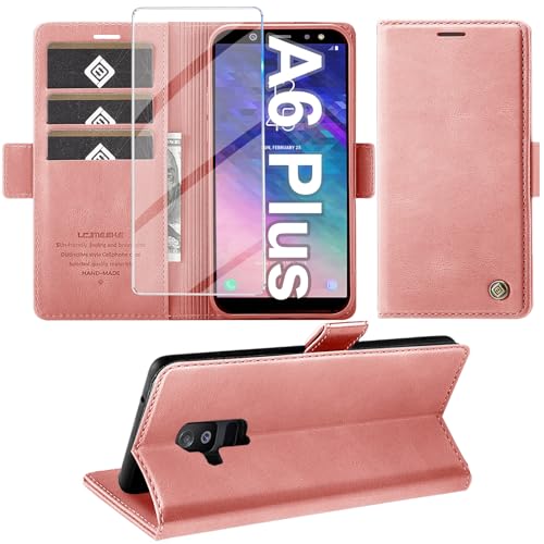 Étui pour Samsung Galaxy A6 Plus rose idéal pour visionnage vidéo