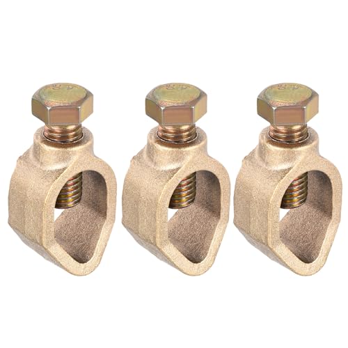 Image of sourcing map Ground Rod Clamp Grounding Clamps 5/8" Wire Connector Great for Pipes Range Pack of 3