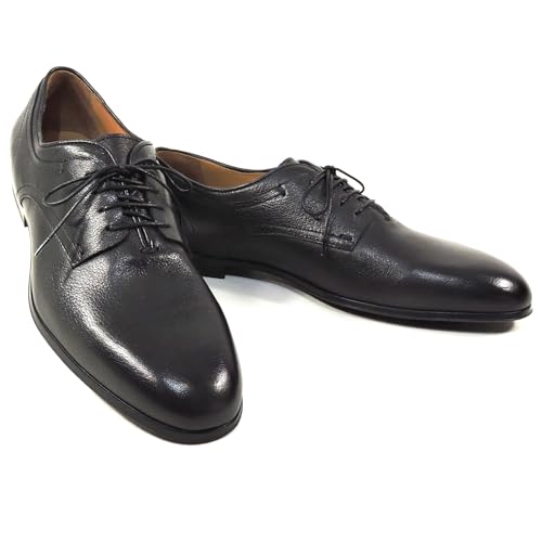 Men's Black Soft Leather Comfort Oxford Shoes, Size 42.5 EU2
