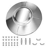BRGD Heizplatte für Feuerstellen, Sonnenschirm-Heizstrahler-Reflektor mit 3 Vorgebohrten Löchern für Verschiedene kalte Umgebungen und Winter