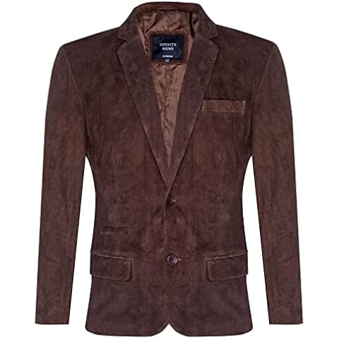 Men's Premium Brown Suede Blazer Jacket Cover