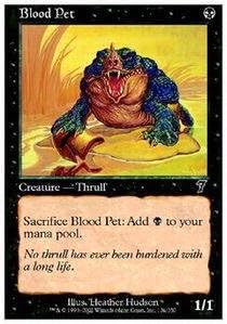 Magic: the Gathering - Blood Pet - Seventh Edition