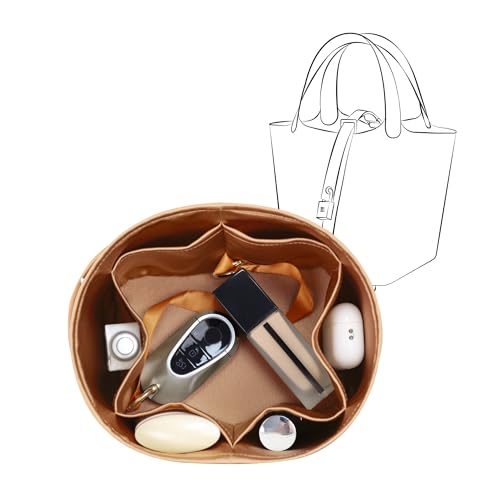 JLYZ Moon Fits for Picotin 18 Bag Insert, Premium Silk Purse Organizer Insert, Smooth Touch & Lightweight， Luxury Handbag Organizer with Gift Box Fits For Hermes(PC18,Gold) by JLYZ Moon - Used condition - US$46.23