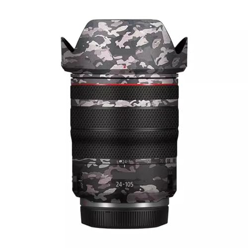Película protectora de vinilo para lente de piel, accesorios de cámara, calcomanías protectoras para Canon RF 24 105 mm F4 L es USM 24 105 4 (camuflaje de campo)