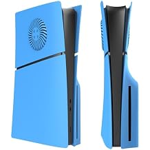 Slim Disc Edition Cover Plates with Cooling Vents for New PS5 Slim Console, Shell Panels for PlayStation 5 Slim Accessories Protective Replacement Faceplate Starlight Blue