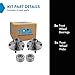 TRQ 2 Piece Front Wheel Bearing & Hub Kit Set Compatible with 2006-2013 Hyundai Sonata 2010-2017 Tucson 2003-2005 XG350 Kia Optima 2007-2010 Rondo 2011-2014 Sportage