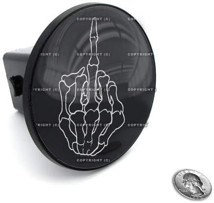 2" Tow Hitch Receiver Plug Cover Insert for SUV's & Trucks - Pinstripe Finger Style-9856-6813