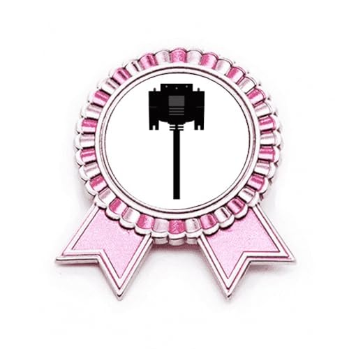 Broche noire pour écran en métal rose M, accessoire d'affichage premium