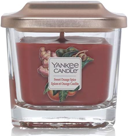 Yankee Candle Wick Square Scented Candle, Wax and Glass, Sweet Frosting, Large