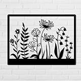 Photo Gallery origach decorazione da parete con fiori di campo e piante in metallo nero, decorazione da parete rustica estiva con silhouette di fiori selvatici, decorazione da parete per cucina, camera da letto, Photo Gallery origach decorazione da parete con fiori di campo e piante in metallo nero, decorazione da parete rustica estiva con silhouette di fiori selvatici, decorazione da parete per cucina, camera da letto,