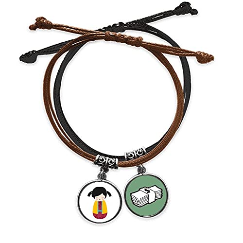 Pulsera de moneda y muñeca japonesa el regalo perfecto con significado