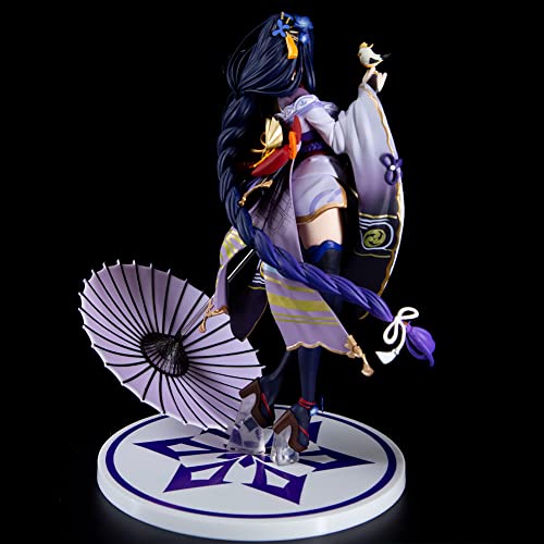 DEXSHUN Figurki anime Raiden Shogun, figurka do gry, Raiden Ei, model anime, statua PVC, dekoracja, przedmiot kolekcjonerski, prezent, figurka 23cm