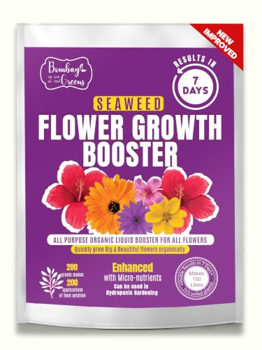 Bombay Greens ; Sow, grow, eat, repeat Organic Seaweed Liquid For Plant | Flower Feed | Growth Booster For Alll Flowers | Plant Food For Flowering Plants | Makes 100 Litres
