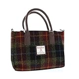 Außen Material: Wolle Glen Appin Harris Tweed Einkaufstasche – LB1228 Brora - Farbe 59 Rost Kariert
